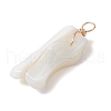 Natural Trochid Shell Pendants PALLOY-JF02809-02-4