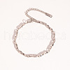 Stainless Steel Twist Link Chain Necklace & Bracelet & Anklet Sets for Women VF6522-1-4