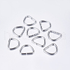 Tarnish Resistant 304 Stainless Steel Keychain Clasp Findings STAS-L198-02P-1