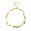 Ion Plating(IP) 304 Stainless Steel Chains Anklet AJEW-H148-12G-1