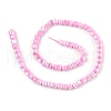 Electroplate Opauqe Glass Beads Strands EGLA-U004-02A-2