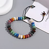 Unisex Natural Lava Rock Braided Bead Bracelets ZB3555-2-1