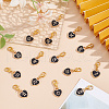 48Pcs 12 Styles Alloy Enamel Pendant Decoration HJEW-GO00109-4