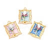 Alloy Enamel Pendants FIND-M060-06G-1