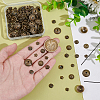 Unicraftale 198Pcs 9 Styles Tibetan Style Alloy Bead Caps FIND-UN0015-67-5