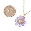 Glass & Glass Pearl Beads Pendants Necklaces for Women NJEW-MZ00106-08-3