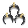 Natural Obsidian Pendants G-A017-09G-1