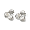 304 Stainless Steel Flower Stud Earrings for Women EJEW-U027-03P-2