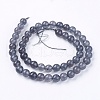 Natural Jade Bead Strands G-R165-8mm-12-2