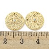 Brass Micro Pave Clear Cubic Zirconia Pendants KK-S386-09G-3