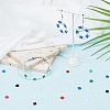 SUNNYCLUE 800Pcs 10 Colors Opaque Acrylic Slide Charms OACR-SC0001-36B-4