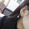 304 Stainless Steel Double Piercing Cartilage Earrings FS-WG816F8-02-2