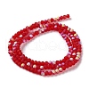 Imitation Jade Glass Beads Strands EGLA-YW0003-19A-06-3