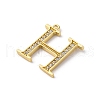Rack Plating Brass Micro Pave Cubic Zirconia Pendant KK-H449-76G-02-2