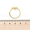 Brass Micro Pave Clear Cubic Zirconia Cuff Rings for Women RJEW-A061-01G-4