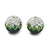 Gradient Color Design Polymer Clay Rhinestone Beads CLAY-NH0001-03-2