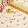 ARRICRAFT 80Pcs 8 Style ABS Plastic Imitation Pearl Pendants FIND-AR0004-15-3