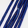 Electroplate Non-magnetic Synthetic Hematite Beads Strands G-J164A-4mm-05-1