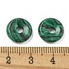 Synthetic Malachite Donut/Pi Disc Charms G-G142-01C-3