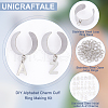 Unicraftale DIY Alphabet Charm Cuff Ring Making Kit DIY-UN0005-66-5