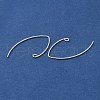 925 Sterling Silver Marquise Ear Wire EJEW-NH0003-01S-2