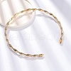 6.5mm Twist Iron Chain Necklaces NJEW-G163-01KCG-2