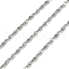Tarnish Resistant 304 Stainless Steel Chains CHS-L001-170-0.5mm-1
