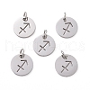 Non-Tarnish 304 Stainless Steel Charms STAS-Q201-T445-9S-2
