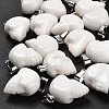Natural White Jade Pendants G-Z067-02P-11-5