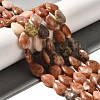 Natural Plum Blossom Jasper Beads Strands G-I377-A11-1