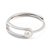 Mother's Day Jewellery Round Natural Pearl Finger Rings STER-Z009-10P-3