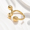 304 Stainless Steel Round Cuff Rings for Women RJEW-A063-01B-G-4