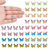 FIBLOOM 72Pcs 12 Colors 3D Resin Cabochons MRMJ-FI0001-01-1