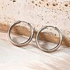 201 Stainless Steel Hoop Earrings EJEW-P304-15A-P-1