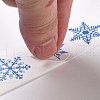 Christmas Themed Flat Round Roll Stickers DIY-B045-04A-4