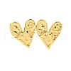304 Stainless Steel Heart Stud Earrings for Women EJEW-U020-15G-1