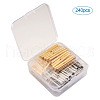  Jewelry Iron Slide On End Clasp Tubes FIND-PJ0001-01-20