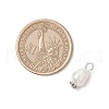 Natural Cultured Freshwater Pearl Rice Pendants PALLOY-JF03922-01-2