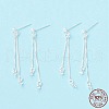 925 Sterling Silver Stud Earring Findings STER-P047-11A-S-4