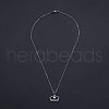 Non-Tarnish 201 Stainless Steel Pendant Necklaces NJEW-S105-JN533-45-1-2