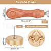 Olycraft 1Pc Brass Stamp Head DIY-OC0008-33D-2