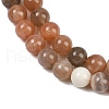 Natural Multi-Moonstone Beads Strands G-J157-8mm-06-6