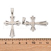 201 Stainless Steel Pendants STAS-V014-04P-3