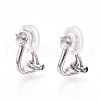 925 Sterling Silver Clip-on Earring Findings STER-T008-155P-1