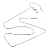 Brass Ball Chain Necklaces KK-P304-03P-4