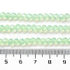 Baking Painted Transparent Glass Beads Strands X-DGLA-A034-J4MM-D02-4
