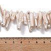 Natural Baroque Keshi Pearl Beads Strands PEAR-P064-02D-02B-5
