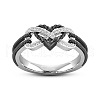 Heart & Infinity Alloy with Crystal Rhinestone Finger Rings for Women FS-WG07318-01-1