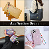 Gorgecraft 2 Styles Rainbow Resin Beaded Mobile Phone Lanyard Wrist Strap HJEW-GF0001-46-6