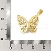 Rack Plating Brass & Cubic Zirconia Pendants KK-L216-014G-01-3